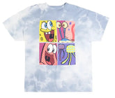 SpongeBob Light Blue Tie Dye T-Shirt – Fun Unisex Graphic Tee